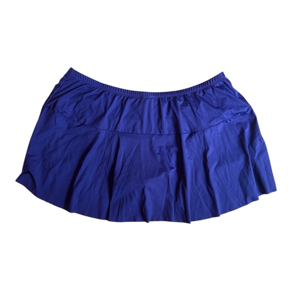 Ralph Lauren Blue Skater Ruched Bikini bottom - Picture 3 of 4